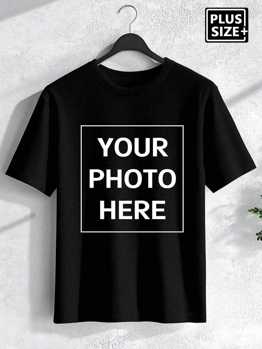 Koszulka męska z nadrukiem w dużym rozmiarze, dla mężczyzn, wstaw swoje zdjęcie, prezent świąteczny, walentynki/urodziny/rocznica, spersonalizowany tekst, budowanie zespołu, festiwal muzyczny, prezent dla niego, impreza, odpowiednia na każdą porę roku, ozdobna, stylowa, modna, hipsterska, na zamówienie, prosty kostium, skromna moda, minimalistyczny szyk, swobodny, niestandardowy, wyjątkowy, spersonalizowany, idealny prezent dla niego, rodziny, chłopaka, przyjaciół, dzieci, mężczyzn, zimowa gracja, swobodny strój SS