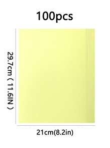 100pcs/Pack A4 Color Printing Paper, 70gsm Colored Copier Paper, Suitable For Advertising Printing, Handmade Origami, Variety Of 20 Fluorescent Colors To Choose From,School Supplies,Back To School