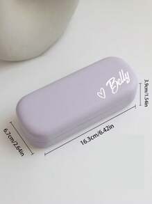 Hộp đựng kính mắt bằng da tùy chỉnh, Hộp đựng kính mắt cho nam nữ, Hộp đựng kính da, Hộp đựng kính râm cứng, Hộp bảo vệ kính, 4 màu để lựa chọn, bao gồm tím, đen, xanh, hồng, dễ dàng mang theo khi ra ngoài, thích hợp cho trường học, gia đình và nơi làm việc, học sinh, công nhân và người cao tuổi đều có thể sử dụng - Nhiều màu - Xem 2