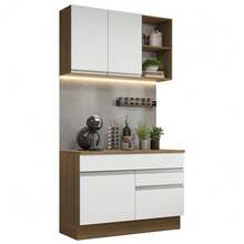 MADESA Baker's Racks - Brown and White - View 2