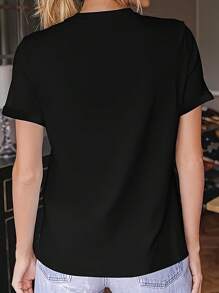 Women T-Shirts - Black - View 3