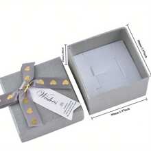 24pcs/12pcs Bow Cardboard Jewelry Gift Boxes  Packaging Box For Packaging Decoration Storage