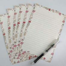 Stationery Set Including 3 Envelopes And 6 Sheets Of Letter Paper With Cute And Artistic Design, Ideal For Writing Letters Back To School - Garden - View 4