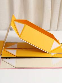 Hộp quà tặng hình vuông có thể gập lại, hộp quà tặng từ tính sang trọng nhiều màu sắc - màu đen - Xem 4