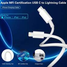 Fast Charger IPhone,Dual Port A/C IPhone Charger Fast Charging Adapter,2Pack Quick Double IPhone Wall Charger Block,Apple Charger Block 10FT USBC To Lightning Cable For IPhone 14/13/12/11/ProMax/XS/XR - Xem 8