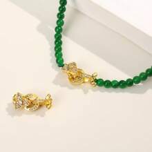 1pc Diamond Gold Chain Bracelet Universal Chain DIY Accessories - Multicolor - View 2