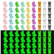 Party Favor, DIY Item, Mini Resin Dog Ornaments, Colorful Glowing Dogs Used For Aquarium, Garden, Miniature Landscape, Toy House, Planter Pot Decor, New Year Gift, Holiday Present