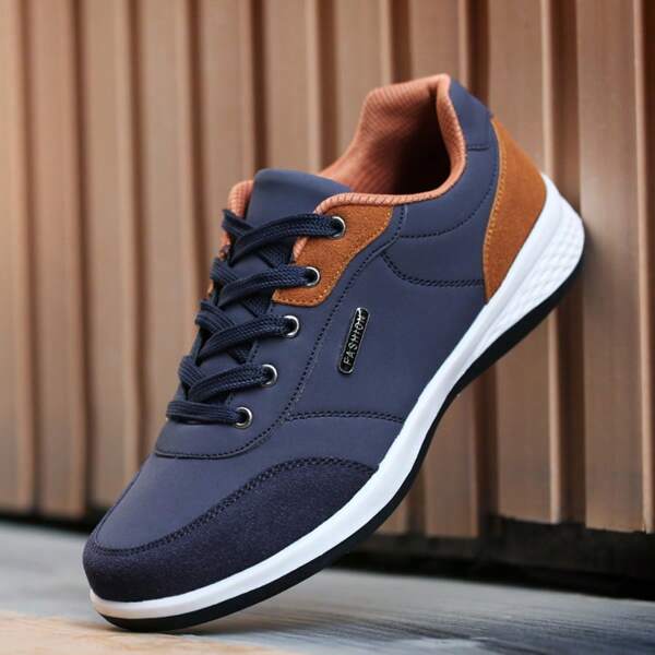 Scarpe da ginnastica casual confortevoli da uomo, scarpe sportive con suola piatta adatte per feste, vacanze, pendolarismo, uso all'aperto, lavoro quotidiano, scarpe sportive di moda per camminare e correre