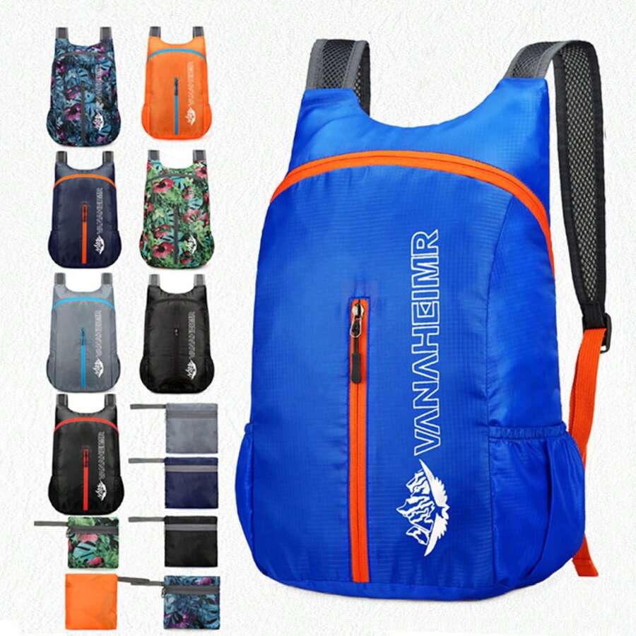 1 pièce Nouveau sac à dos pliable mode extérieur, sac de rangement polyvalent, ultra-léger et portable, sac de voyage pliable