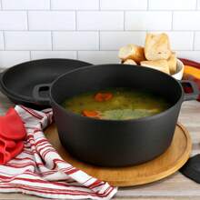 Piece Pre-Seasoned Cast Iron Skillet Set With Temperd Glass Lids And Silicone Holders