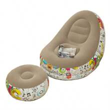 Materasso ad aria gonfiabile in PVC, comodi tappetini a righe per lettini, accessori per piscina portatili e a prova di perdite, leggeri