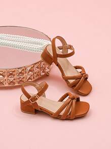 1 Pair Fashionable Elegant Luxury High Heel Sandals For Girl