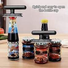 1/2 Pieces Adjustable Multi-Purpose Bottle Opener, Easy Grip Can Opener And Bottle Opener - Manual Jar Lid Clip, Durable Metal, Ergonomic Grip, Jams And Sauces, Jar Lid Clip, Manual Can Opener, Kitchen Essentials, Manual Can Opener | Smooth Metal Surface | Durable Metal Construction, Kitchen Can Opener, Everyday Use, Bottle Opener Gift