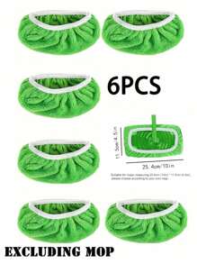 8 件/6 件/4 件/2 件/1 件，超细纤维清洁拖把替换垫，与扫地机兼容，平板拖把布，可水洗替换拖把布，干湿两用，易于清洁，清洁用品，返校用品，拖把替换垫，松紧带平板拖把布，可水洗拖把垫替换装，除尘拖把头，软拖把垫替换装，超强吸水，易于清洁，清洁用品