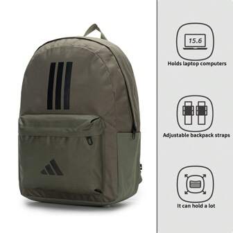 Adidas Mochila de Grande Capacidade, Adequada para Homens e Mulheres, Bolsa para Computador/Laptop, Bolsa Esportiva, Bolsa Estudantil, Estilo Nº IS7042