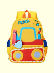 1 Piece Embroidered Customized Cute Construction Vehicle Series Backpack | Backpack With Chest Strap | Suitable For Preschool Boys Kindergarten School Backpack | Children Gift,Multi-Functional,Ornamental,Letter,Stylish,Modern,Colorful,Cute,Adorable,Casual,Custom,Personalised,Unique,Customized,Ideal Gifts For Him,Ideal Gifts For Her,Multi-Functional,Ornamental,Letter,Stylish,Modern,Colorful,Cute,Adorable,Casual,Custom,Personalised,Unique,Customized,Ideal Gifts For Him,Ideal Gifts For Her - Multicolor - View 14