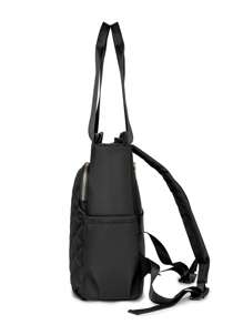 Ransel Wanita Warna Polos Multifungsi Kapasitas Besar, Ransel Pelajar Kasual Minimalis, Tas Bahu Minimalis Gaya Kuliah, Tas Tangan, Ransel Multifungsi, Cocok Untuk Sekolah, Universitas, SMP, SMA, Perjalanan, Kantor, dan Acara Lainnya. - Hitam - View 7