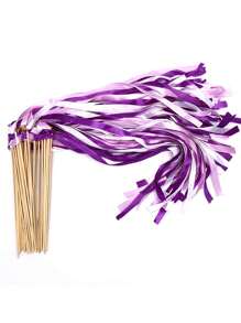 10/20Pcs Purple Fairy Wand Magic Sticks With Bells & Ribbons - Wedding Decorations, Party Supplies, Interactive Play, Perfect For Bridal Showers, Birthday Parties, Baby Showers, And Festive Celebrations Summer Gifts Beach Back To School School Supplies Room Decor