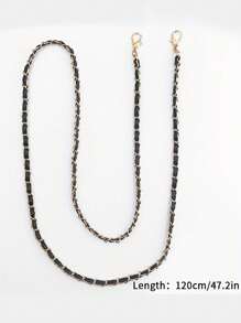 1 带肩带的包包，简约风格，细链，斜跨，锌合金材质，DIY配件，可调节和伸缩包链，手机挂绳链，包链，手机挂绳链，女士肩带 - 彩色 - 查看 11