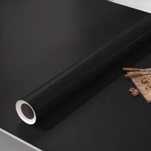 Hode Adhesive Paper For Furniture Matt Black 40 X 300 Cm, Decorative Furniture Film, Wall Adhesive Wallpaper, Roll Of Waterproof Vinyl Sticker For Kitchen Tables Cabinets Gifts Birthday Graduation Room Decor Home Decor Wall Decor Bathroom Decor Bedroom Decor Room Decoration Stuff Living Room Decor House Decor Home Decor Living Room Wall Art Wall Paper Stickers Wall Stickers Wall Sticker - Black - View 2
