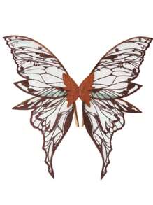 1pc Extra Large Gold Foil Four-Leaf Butterfly Wings, Shiny Transparent Wings For Adult Fairy Costume, Halloween Angel Wings For Women - Multicolor - View 19