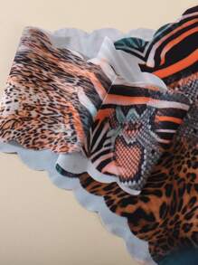 10 件/包 - 女士无缝波浪边三角裤，舒适性感亲肤面料女士无缝比基尼内裤 - 彩色 - 查看 7