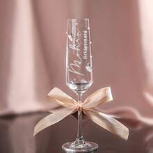 伴娘玻璃杯、个性化玻璃杯、新娘派对玻璃杯、伴娘、新娘玻璃杯、伴娘、香槟杯、个性化礼品、多功能、快干、防霉、可重复使用、装饰性、可爱、时尚、精致、可爱、整洁、高品质、现代、定制、个性化、独特、早午餐准备、定制酒杯、温馨氛围 - 香檳杯 - 查看 4