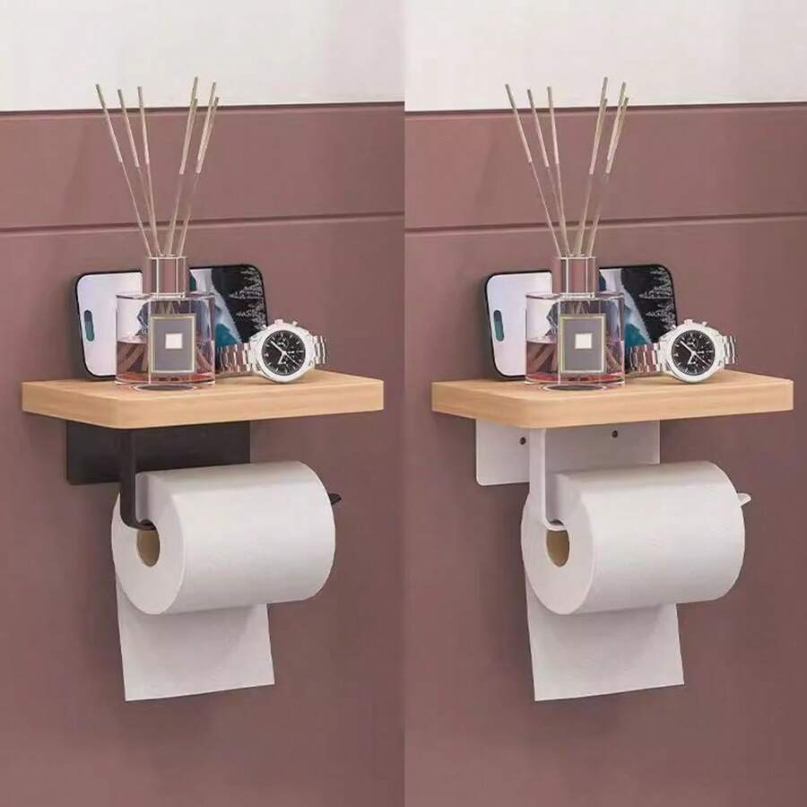 1 szt. Ścienny uchwyt na papier toaletowy, dozownik do łazienki, wodoodporny uchwyt na papier toaletowy, dozownik do łazienki, wanna bez wiercenia