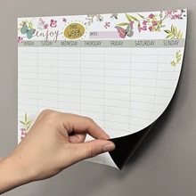 1 bảng lịch từ tính gắn tủ lạnh, bảng kế hoạch xóa khô, kế hoạch hàng tuần và hàng tháng, đồ dùng văn phòng, cao su, bảng ghi nhớ nhắc nhở dùng tại nhà và văn phòng, đồ dùng học tập, trở lại trường - Nhiều màu - Xem 9