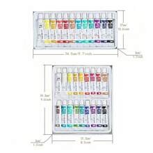 madisi 12ML Matisse Gouache Paint Set For Art Beginners, Art Lovers, Color Lovers, Art Study, Advertising, Painting, Sketching - 12 Colors 18 Colors Gouache Practice Paint