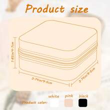 Personalized Name Engraved Birth Month Flower Jewelry Box, Customized Leather Jewelry Box For Travel, Best Friend Gift, Wedding Gift, Birthday Gift - Multicolor - View 6