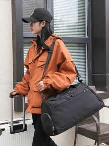 1 件刺绣定制健身包，男女通用，带鞋隔层，大容量干湿分离旅行行李袋，周末包，女士手提包，男士运动健身包，过夜包行李袋带拉杆套，多功能，多用途，大容量，轻便，功能性，实用，多用途，多彩，可爱，迷人，简约，有趣，卡哇伊，Y2K，极简主义，通勤，商务休闲，基础款，定制，个性化，独特，定制，送给他的理想礼物，送给她、她、男朋友、女朋友、家人、朋友的理想礼物，周年纪念日，生日，节日/度假，户外/郊游/旅行/徒步旅行/体育场/运动/登山，商务/通勤/工作/办公室，旅行