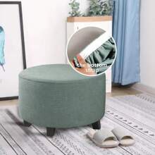 غطاء مرن بنمط شبكة أناناس للمقعد الدائري المستدير ، لغرفة المعيشة وديكور المنزل ، قطعة واحدة - متعدد الألوان - مشاهدة 3