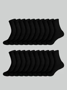 2/5/10/20 Pairs Men's Cushioned Ankle Socks, Comfortable Casual Socks Suitable For Sports, Leisure And Commuting, Breathable For Summer Wear, Fall - Multicolor - View 8