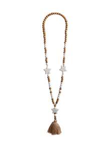 Women's Beaded Bohemian Style Long Necklace - Brown - View 5