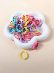 Women's Hair Accessories Hair Tie, Spring/Summer Dopamine Inspired Small High Elasticity Candy Color Scrunchies, Versatile For Daily Wear