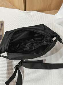 Men's Multi-Functional Chest Bag With Multiple Pockets, A New Style Of Solid-Color Fashionable Shoulder Bag For Casual Use. It's A Multi-Purpose Sling Bag, Shoulder Bag, Side Bag And College Bag That Can Be Used In Various Ways. It's Suitable For Commuting And Is A Fashionable And Portable Sling Bag, Crossbody Bag And Side Bag. Purse Belt Fanny Pack Side Bags For Men - Multicolor - View 5