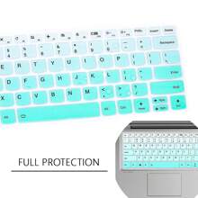1 Pieza Funda de teclado de silicona multicolor en inglés ANSI para Yoga C940 C740 14" | Yoga C930 930 920 13.9" | Para Flex 14 14" | Yoga 720 720S 730 13.3" | Yoga 730 15.6" | Yoga 720 12.5", Protector de teclado impermeable de colores, rosa y verde