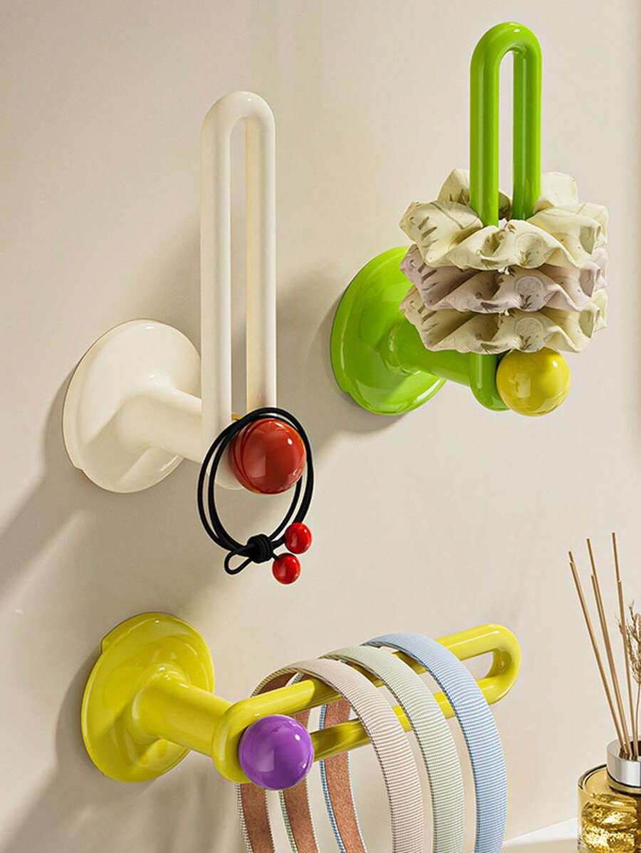 1 件浴室发带收纳架，壁挂式珠宝发夹松紧带挂钩