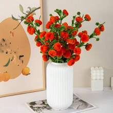 1pc Striped Plastic Vase Simple Decoration For Flower Arrangement,Home Decor,Flower Vase,Centerpiece,Table Decor