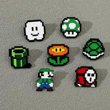 SuperMario SuperMario 1/3/4 Pcs Creative Cartoon Personalized SuperMario Metal Badge Game Character Enamel Brooch Men's And Women's Clothing Bag Accessories Decorative Pin Souvenir A Gift For Friends