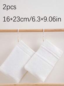 QIBHI 2/8pcs 100% Cotton Bath Mitts, Soft Terry Cloth Material, Absorbent, Suitable For Bathing, Makeup Removal, Reusable, Multiple Colors (Traceable Cotton) Home Bathroom Decor Fall Decor Back To School For Beauty Salon Home Bathroom Shower Towels For Beauty Salon, Hotel Sports,Home Essentials, Towel, Skin Care - Multicolor - View 18