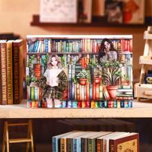 1 Rotolo di Nastro Decorativo in PET, Serie a Tema Libri per Fai Da Te, Costruzione di Scenografie, Forniture Scolastiche, Ritorno a Scuola