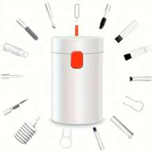 Cleaning Kit, Computer Keyboard Brush, Headphone Cleaning Pen, Screen Cleaning Spray Bottle Set, Multi-Function Tool, Keycap Switch Puller With Storage Box