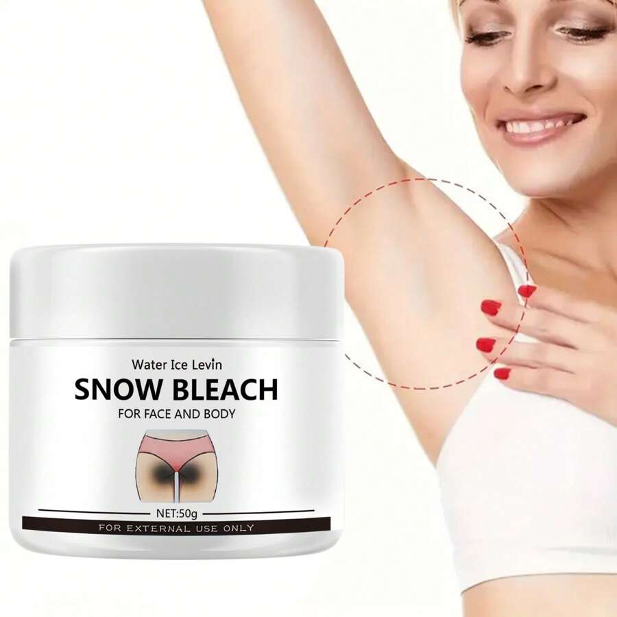 Crema blanqueadora que contiene glicerina, acetamida NP, ácido ascórbico, tocoferol, niacinamida, apta para todas las áreas faciales y corporales - axilas, rodillas, cuello, manos, ilumina y hidrata la piel.