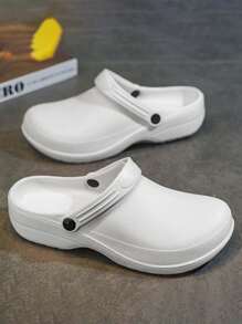Men's Non-Slip Kitchen Shoes, Slip-On Soft Sole Work Shoes With Closed Toe, Oil-Resistant For Hospital/Medical Use,Summer