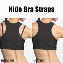 3pcs Flower Shaped Bra Strap Clips, Invisible Anti-Slip Bra Strap Holders Women's Undergarment Accessories Invisible Slip-Proof Bra Strap Buckle For Lingerie - Crossback Straps, Transparent Buckle, Anti-Slip,Random Color And Style Summer Cooling,Beach,Travel