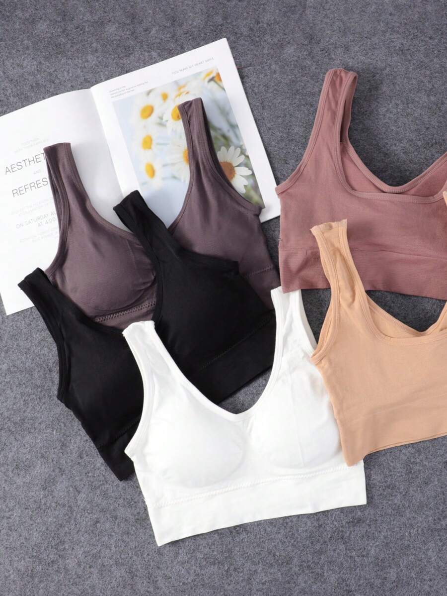 Kit With 2 Basic Tank Top Bras With Padded Cups And Excellent Support ASSORTED/RANDOM COLORS AND/OR PRINTS - 彩色 - 查看 1