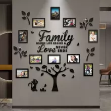 10 Pieces Acrylic Family Tree Wall Decoration - Create A Warm And Romantic Wall Tree With Your Favorite Photos, Suitable For Home, Living Room, Or Any Room. Perfect For Weddings, Valentine's Day, Thanksgiving, Christmas, Birthdays, And More. Wall Decoration Size: 47.2x47.2 Inches Gifts Graduation