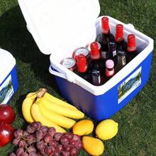 Enfriador portátil aislado de galón, enfriador duro con retención de hielo y mango resistente, ideal para playa, picnic, campamento, portón trasero, comestibles